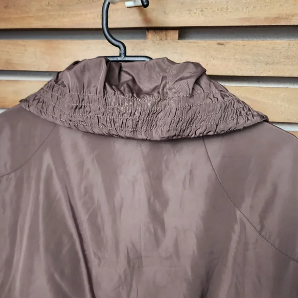 ARMAND THIERY utility raincoat jacket long TAN Size 14/16 - Picture 8 of 16